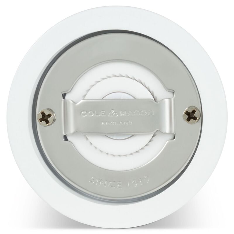 Cole & Mason Hoxton White Gloss Salt Mill 104mm image number 1